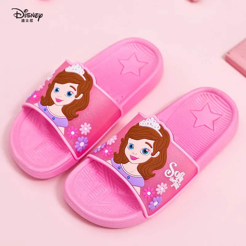 Summer Children Shoes Baby Boy Girls Slipper Cartoon Mickey Minnie Mouse Frozen Spiderman Indoor Toddler Anti-Skid Beach Shoes