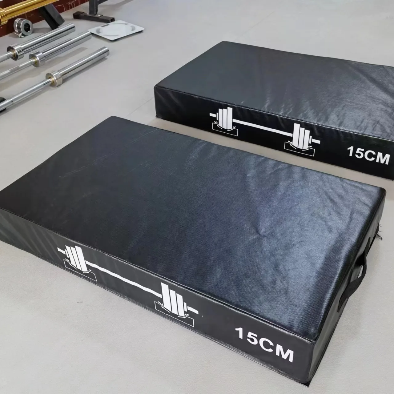 2026 Barbell Shock-Absorbing Pad Cushioning Effect Anti-Impact Construction Thickened Weightlifting Mat Buffer Pad Anti-Slipprom