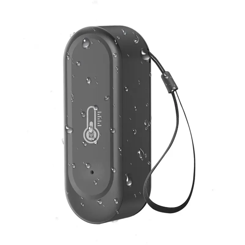 

ABKN-WIFI Thermometer Hygrometer Temperature And Humidity Sensor Outdoor Waterproof Tuya APP Compatible Black