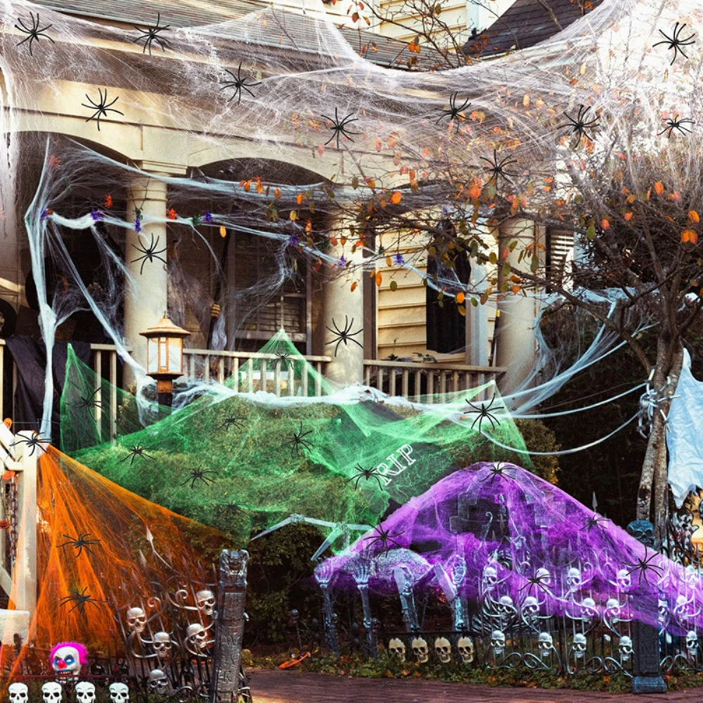 Decoración de Halloween, Telar - Spider Web Halloween Decoration reseña y precio