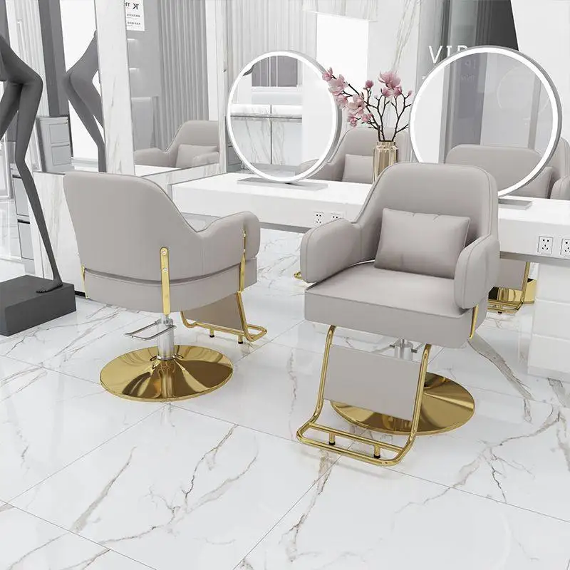 

Professional Ergonomic Barber Chair Minimalist Modern Barbershop Chairs Aesthetic Design Silla De Corte De Pelo Salon Furniture