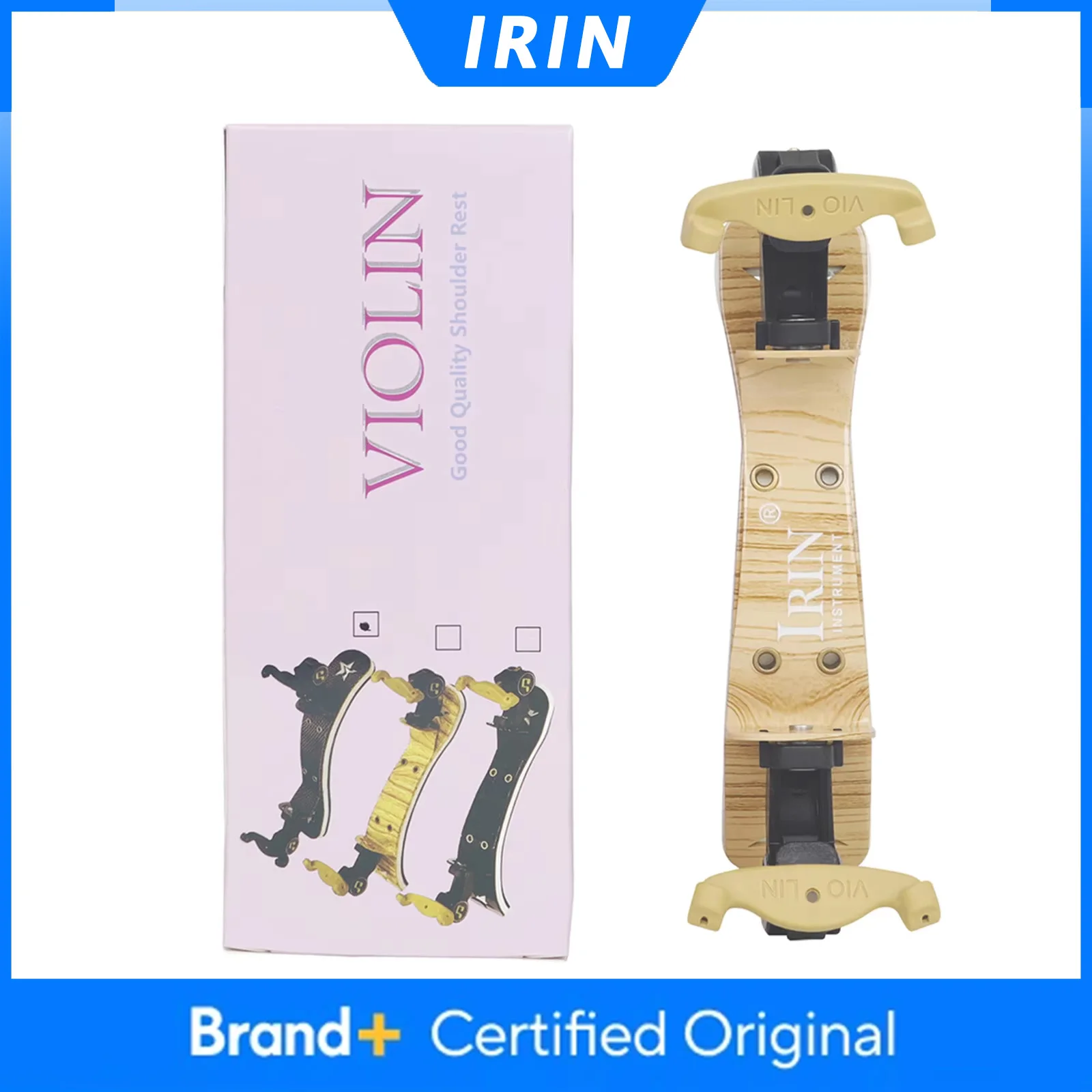 IRIN Violin Shoulder Rest 1/4 1/8 Aluminum Fiddle Shoulder Rest Violin String Instrument Violin Parts & Accessories