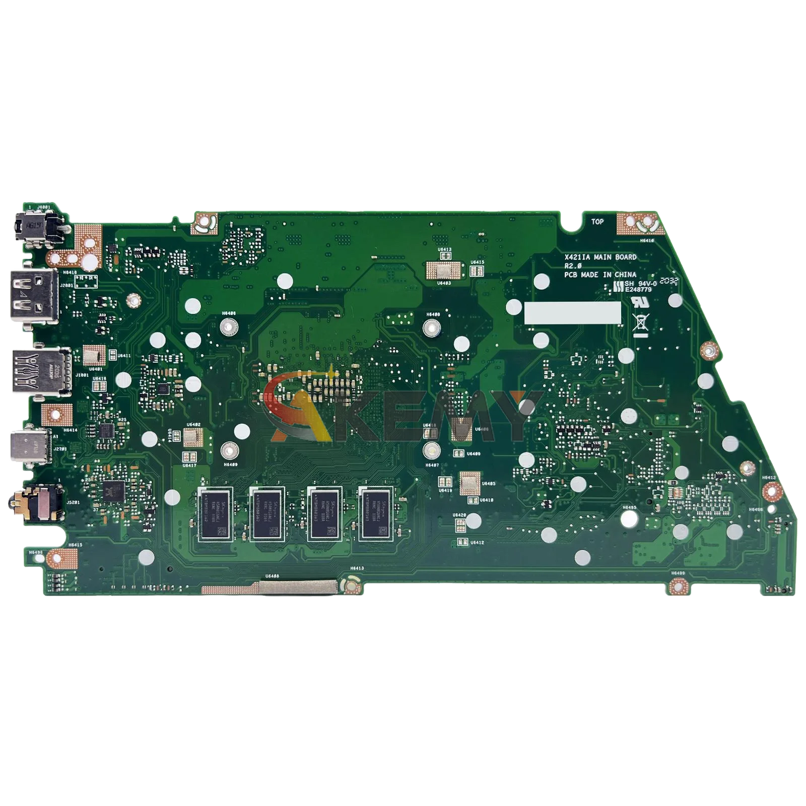 X421IA Laptop Placa-mãe Para ASUS VivoBook M4050I X421I X421IA R421I X421IAY M4600I Mainboard Com R3 R5 R7 CPU 100% testes OK