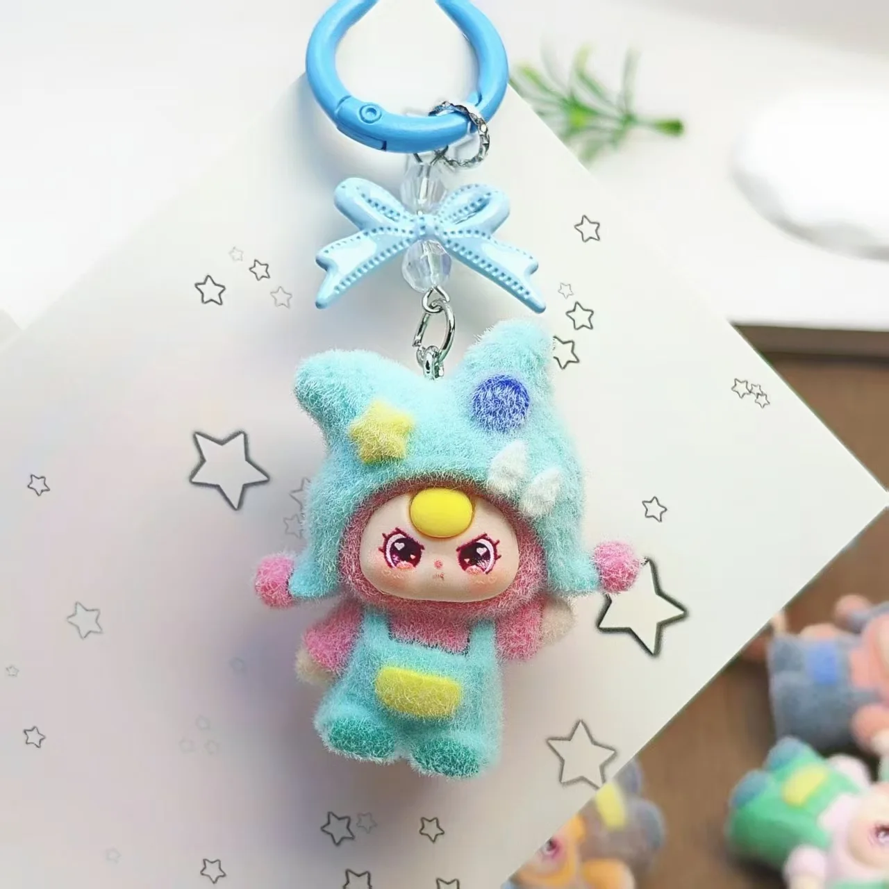 1PCSNew سلسلة المفاتيح الصغيرة الكرتون الإبداعية ثلاثية الأبعاد دمية الطلاب المدرسية قلادة سيارة مفتاح سلسلة النساء الرجال يعرض 2025 #4