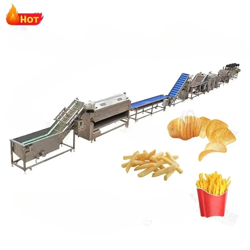 خط معالجة البطاطس المقلية المجمدة ذات التكنولوجيا المتقدمة خط إنتاج رقائق البطاطس المقلية الأوتوماتيكية بالكامل #3