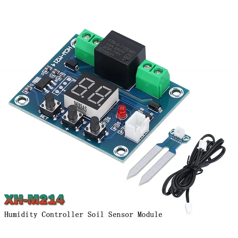 Bodemvocht Val Voor Irrigatie Systeem, Automatisch Sproeisysteem, Digitale Display, Controller, Rood, XH-M21412V