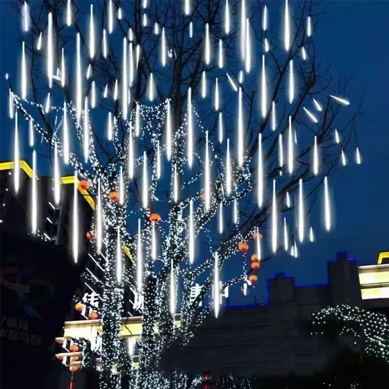 USB LED Meteor Shower Rain Light Fairy String Light for 2025  Ramadan Christmas Wedding Holiday Party Decor Room Decorations