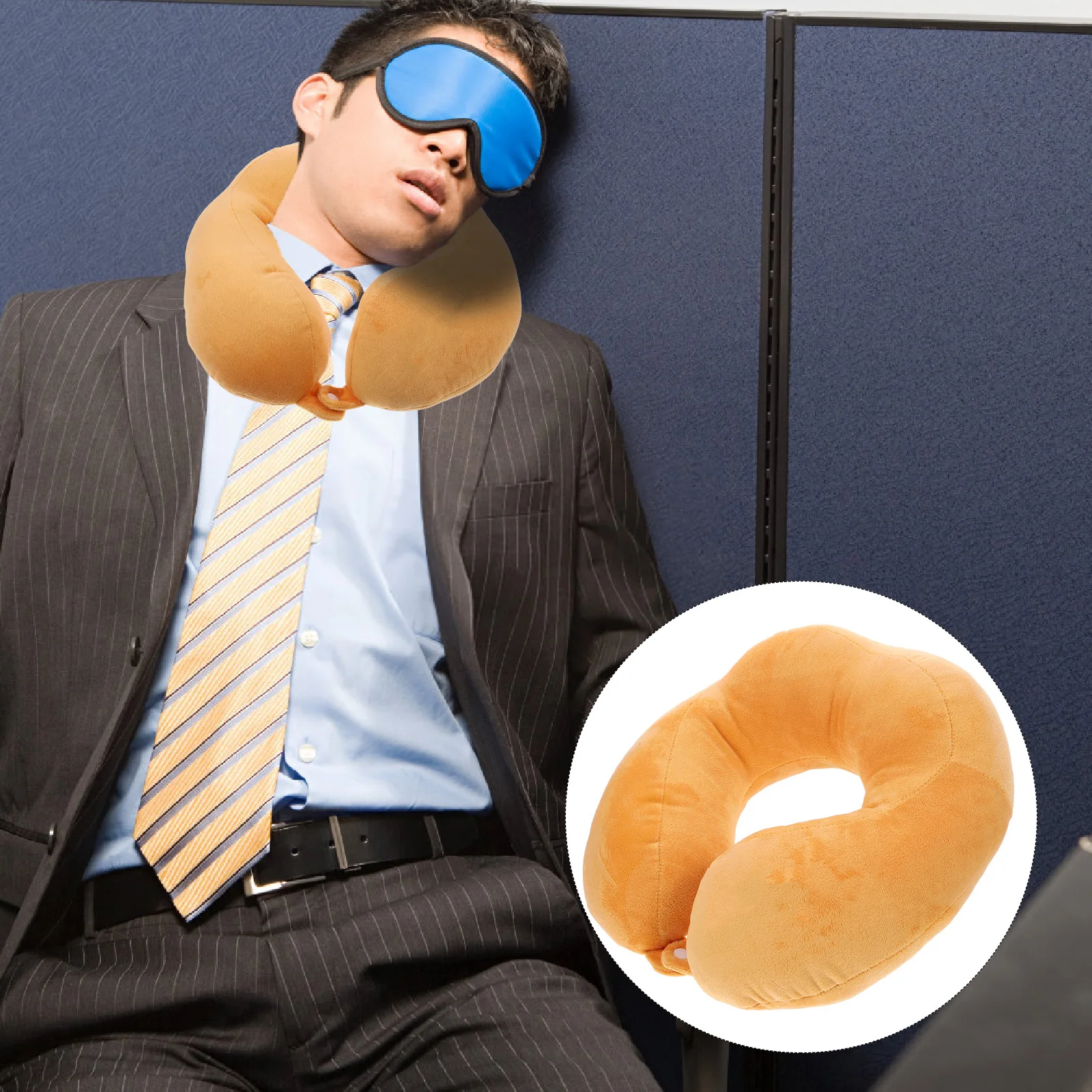 

1pc U Shaped Breathable Portable Travel Pillow Travel Pillow For Cervical Support Nap Cushion Office Dormitory Use