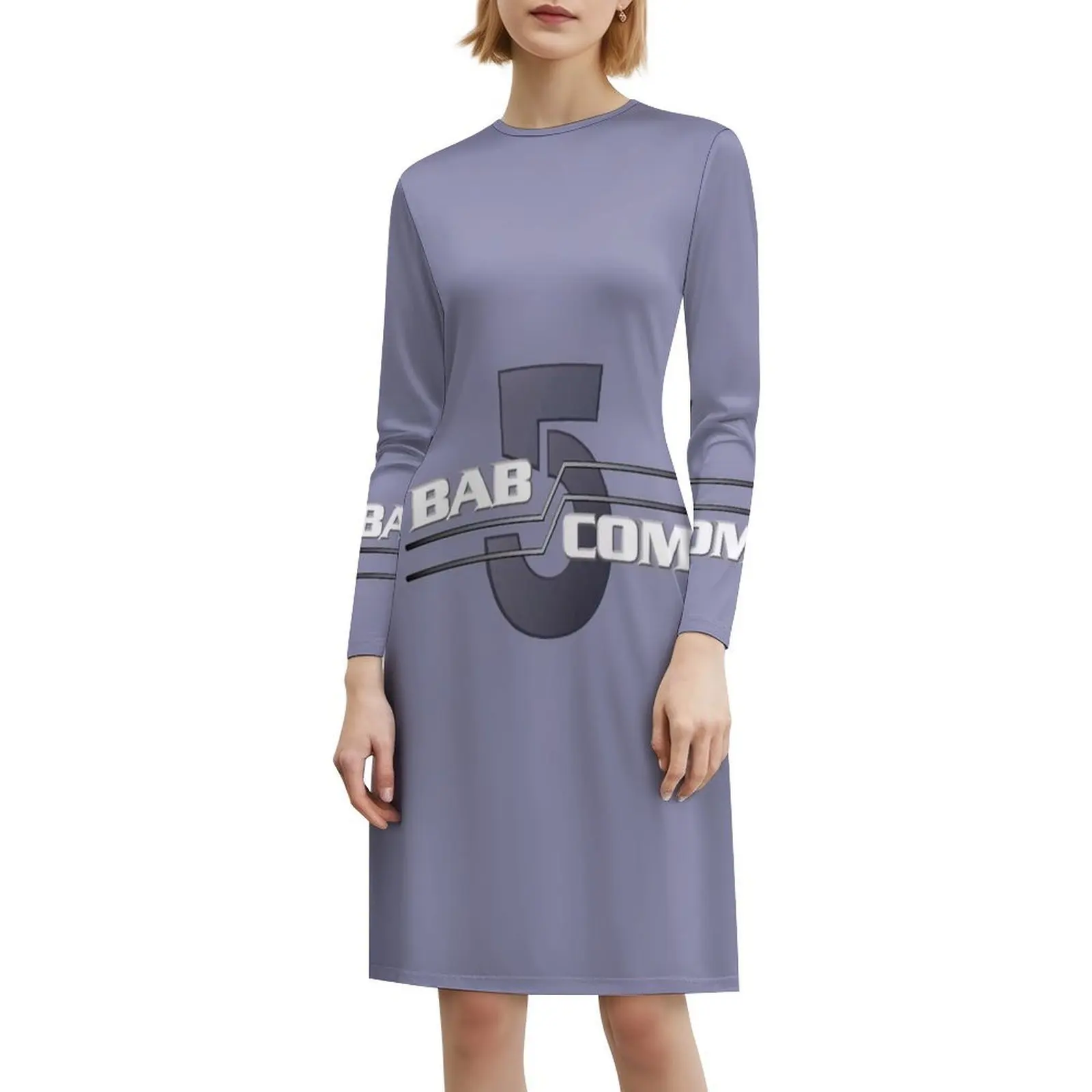 فستان قصير من Babcom Preppy للنساء على شكل حرف a فضفاض مناسب فستان يوم غير رسمي بابل 5 فستان سهرة Babcom للنساء #6