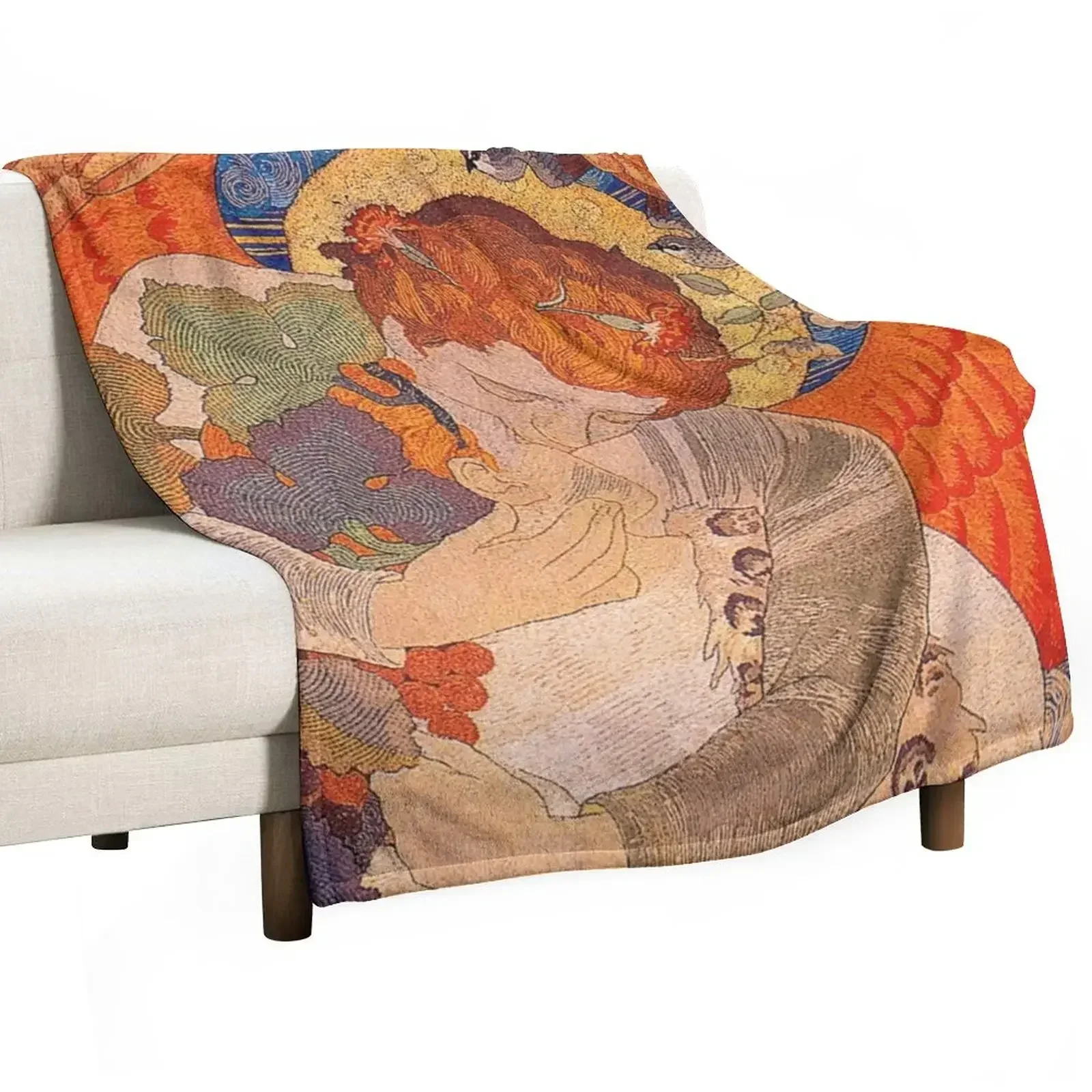 HD. Victory, by Phoebe Anna Traquair Throw Blanket Soft Beds Summer Heavy Blankets