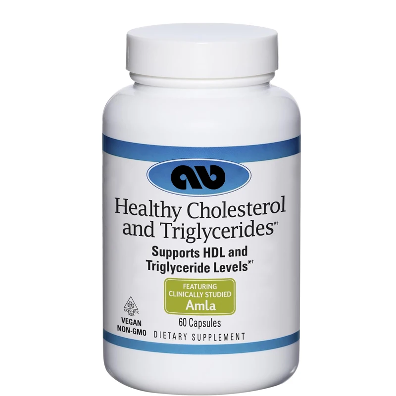 

Healthy cholesterol and triglycerides -60 capsules - supports healthy HDL and triglyceride levels - non GMO, vegetarian, kosher