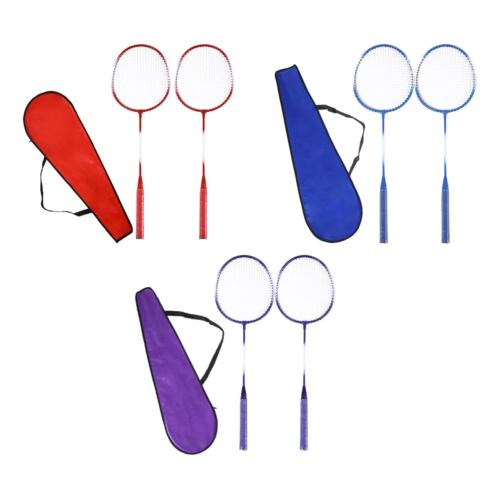 Badminton schläger Federball schläger 1 Paar profession elle Badminton schläger für Strand Hinterhof Indoor Outdoor Rasen Familie