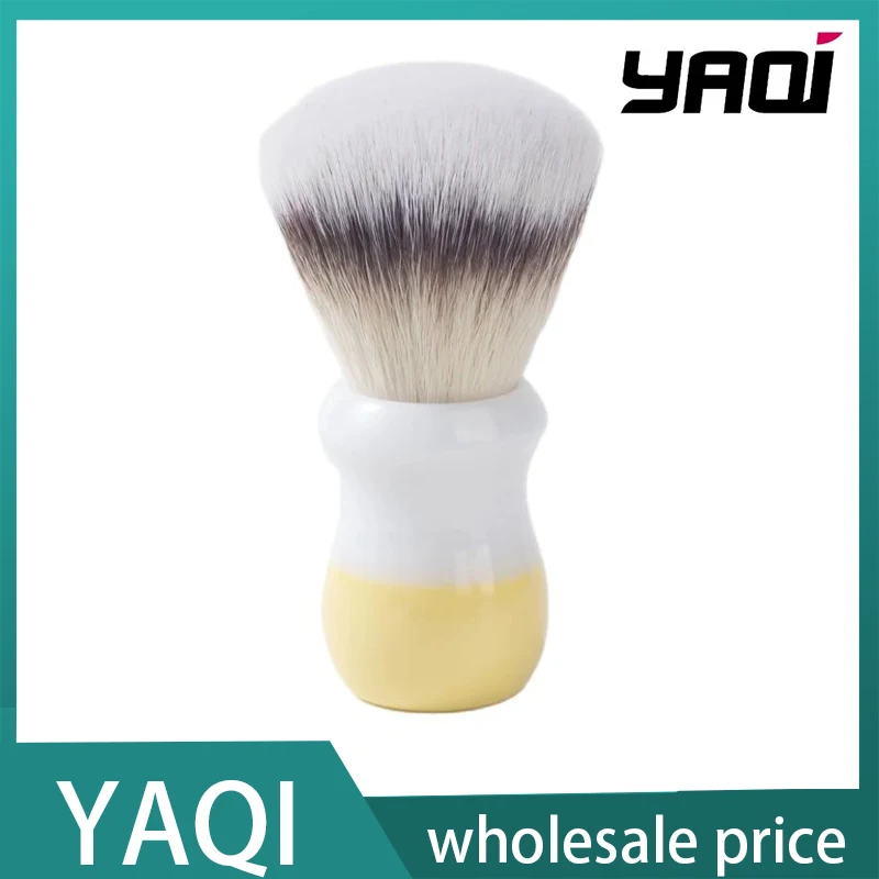 YAQI Naicha （Milk tea） Synthetic Hair Mens Wet Shaving Brush Men Wet Shave Brushes Yaqi