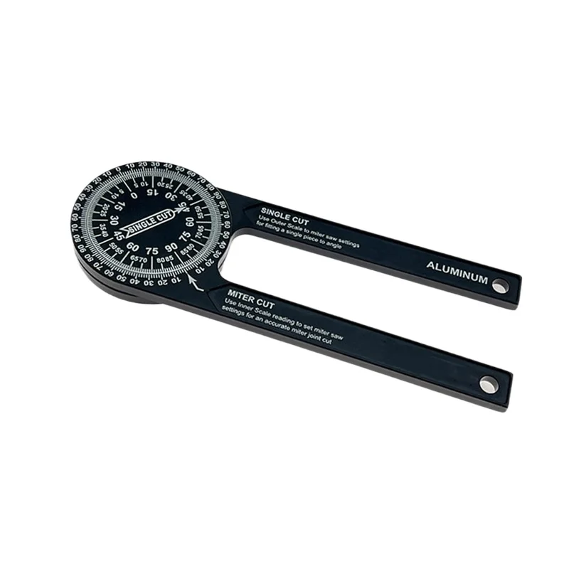 

High Precision Aluminum Alloy Protractor Universal Angle Ruler Woodworking Gauge Angle Ruler
