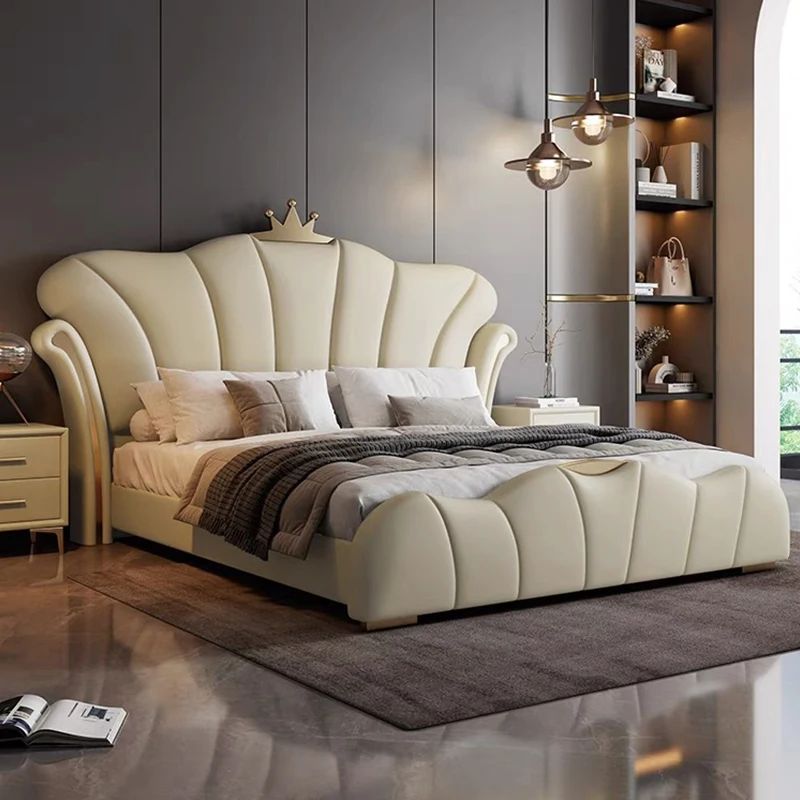 

Wedding Design Beds Beauty European French Aesthetics Comfortable Beds Minimalist Fashionable Simple Wood Muebles Furniture