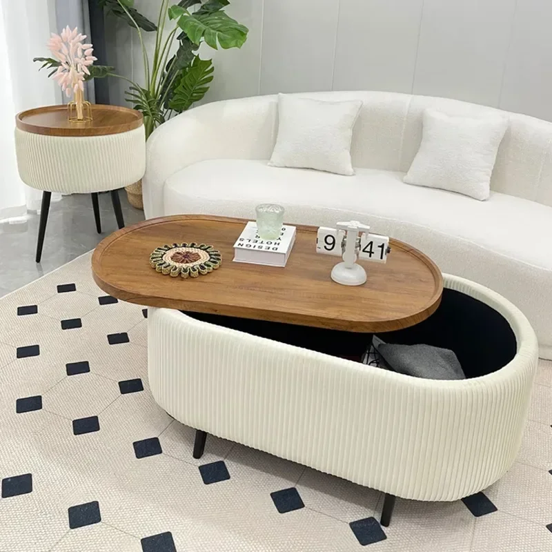 

Nordic Luxury Small Unit Storage Coffee Table Simple And Versatile Household Sofa Side Table Bedroom Bedside Storage Table