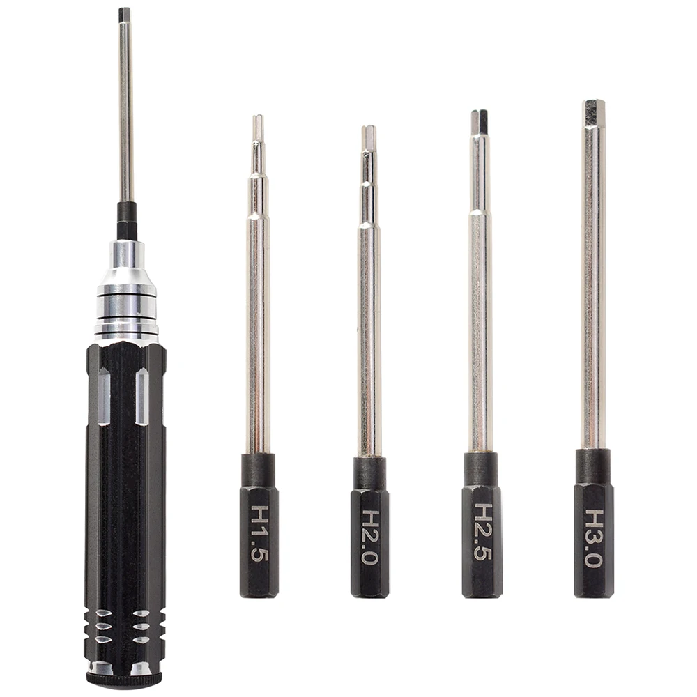 4 Trong 1 1.5Mm 2.0Mm 2.5Mm 3.0Mm Lục Giác Tua Vít Kim Loại Bộ Dụng Cụ RC Máy Bay Trực Thăng xe Máy Bay Máy Bay Không Người Lái