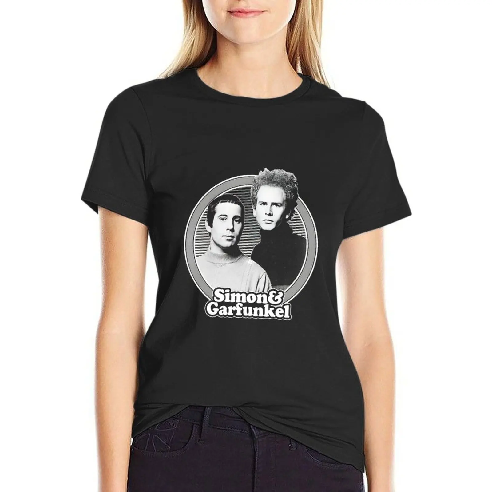 

Simon & Garfunkel T-Shirt summer tops kawaii clothes tops lady clothes Women clothing