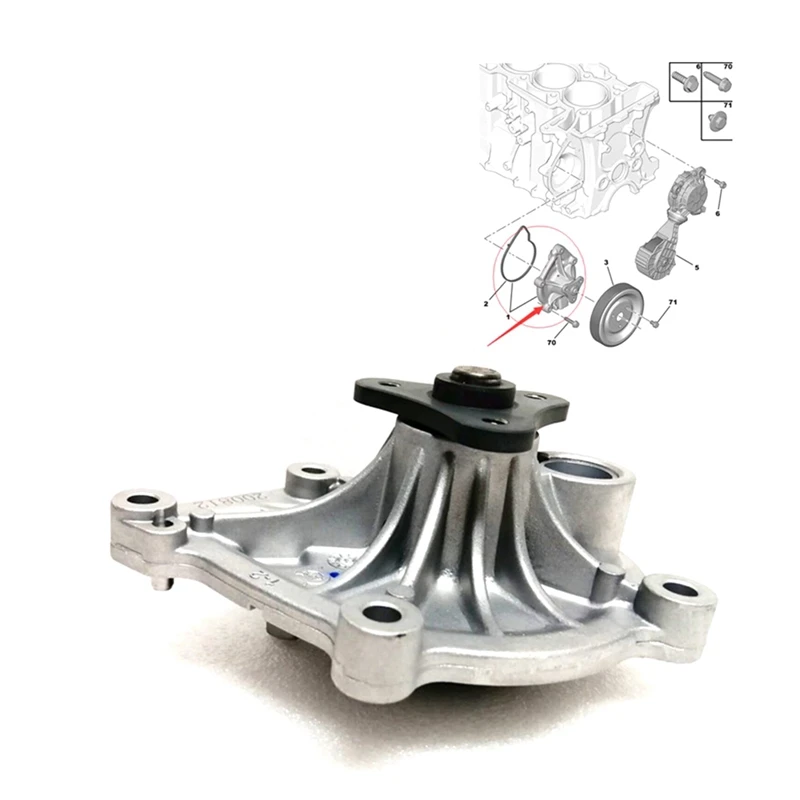 Water Pump 1201H8 9801573380 For Peugeot 207 308 2008 Rcz 508 For Citroen Berlingo C3 C4 C5 Ds Mechanical Water Pump Accessories