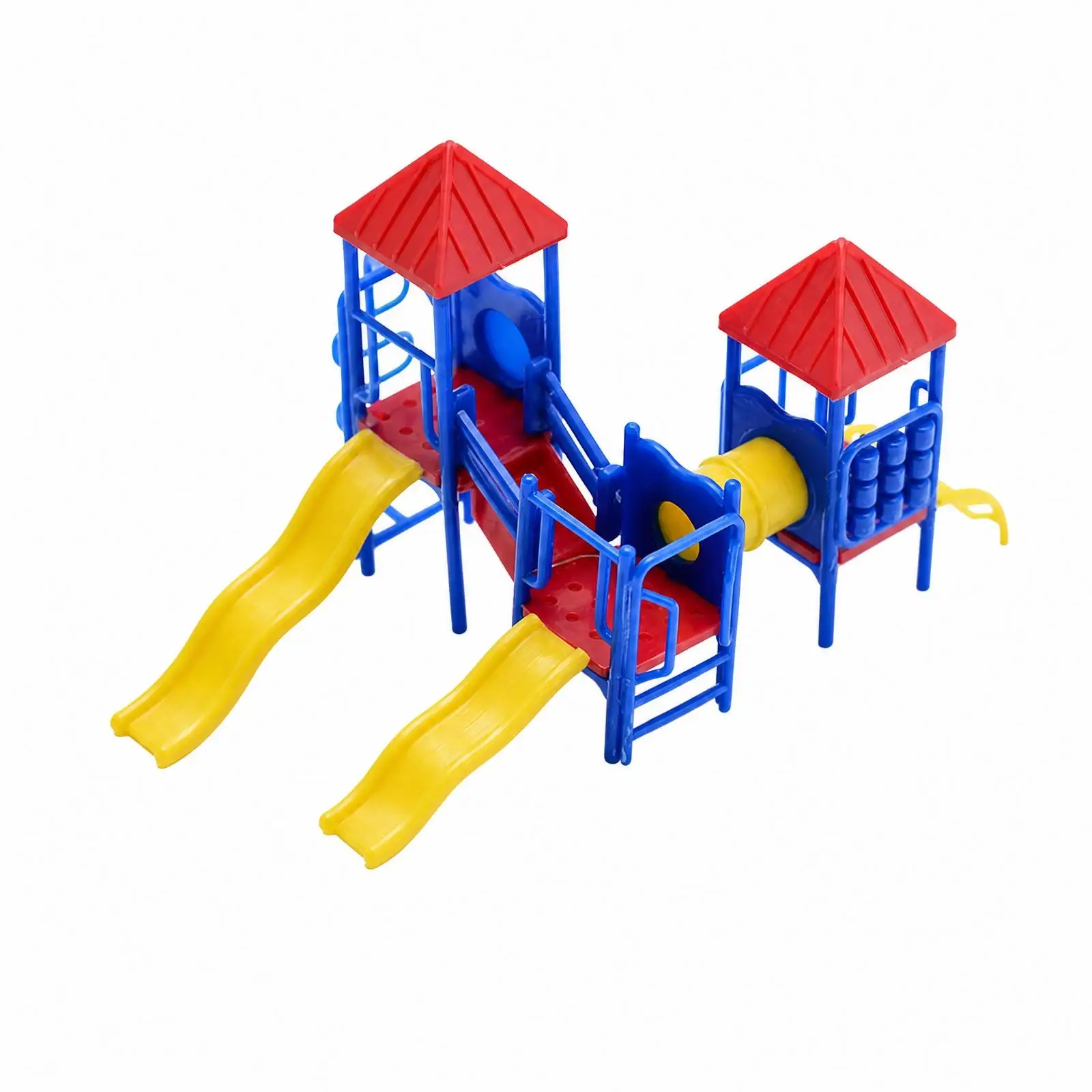 ABS Plastic Kids Slide Model for Miniature House Accessories 1 12 Scale DIY Playground Structure for Sandbox Diorama Display