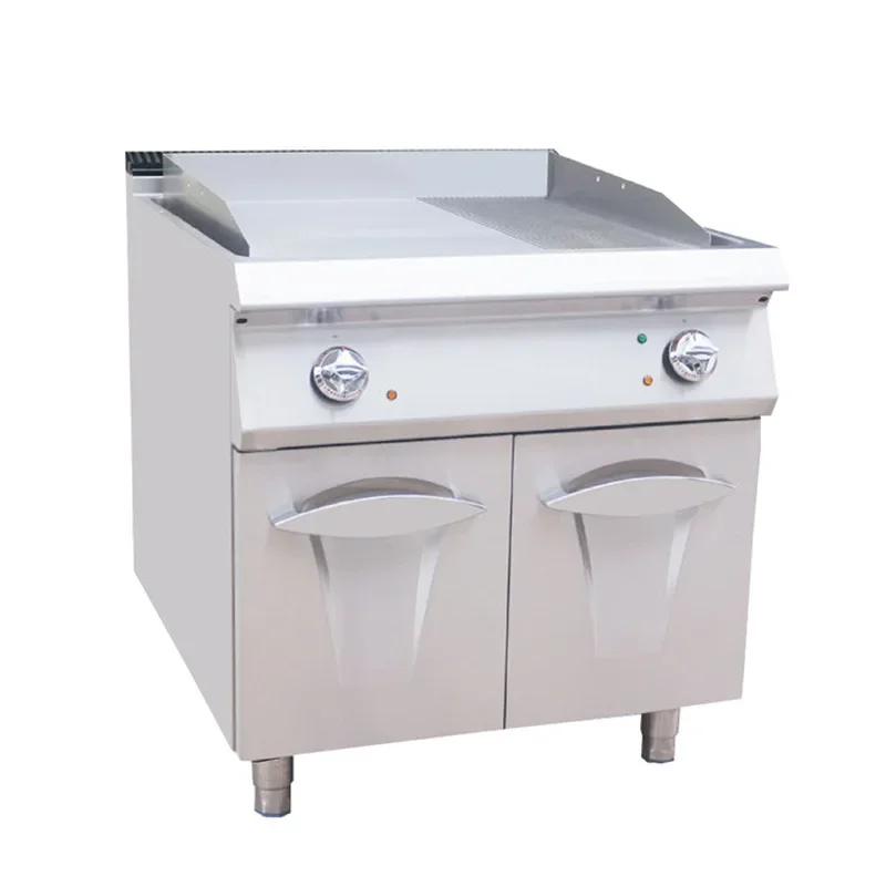 

Commercial vertical electric grill iron plate grill with cabinet seat fried steak essential snacks hot topic power electric