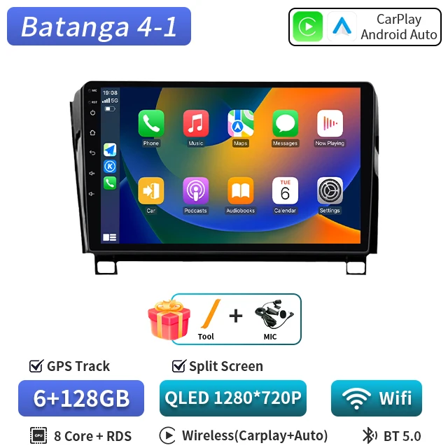 Android 16 Autoradio Multimedia Video Player Navigatie Stereo GPS Audio voor Toyota Tundra XK50 2007-2013 Sequoia XK60 2008-2017