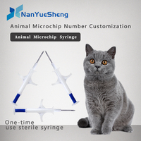 1pcs Microchip Number Customization RFID Animal Syringe FDX-B EM4305 Chip for Pets Going Abroad
