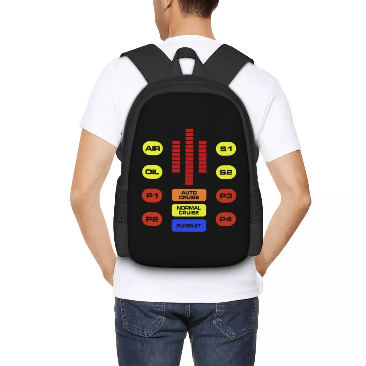 

Kitt Voice Box Knight Rider Student Backpack School Bag Hiking Travel Daypack for Boys Girls Fashion Bookbag Shoulder Bags