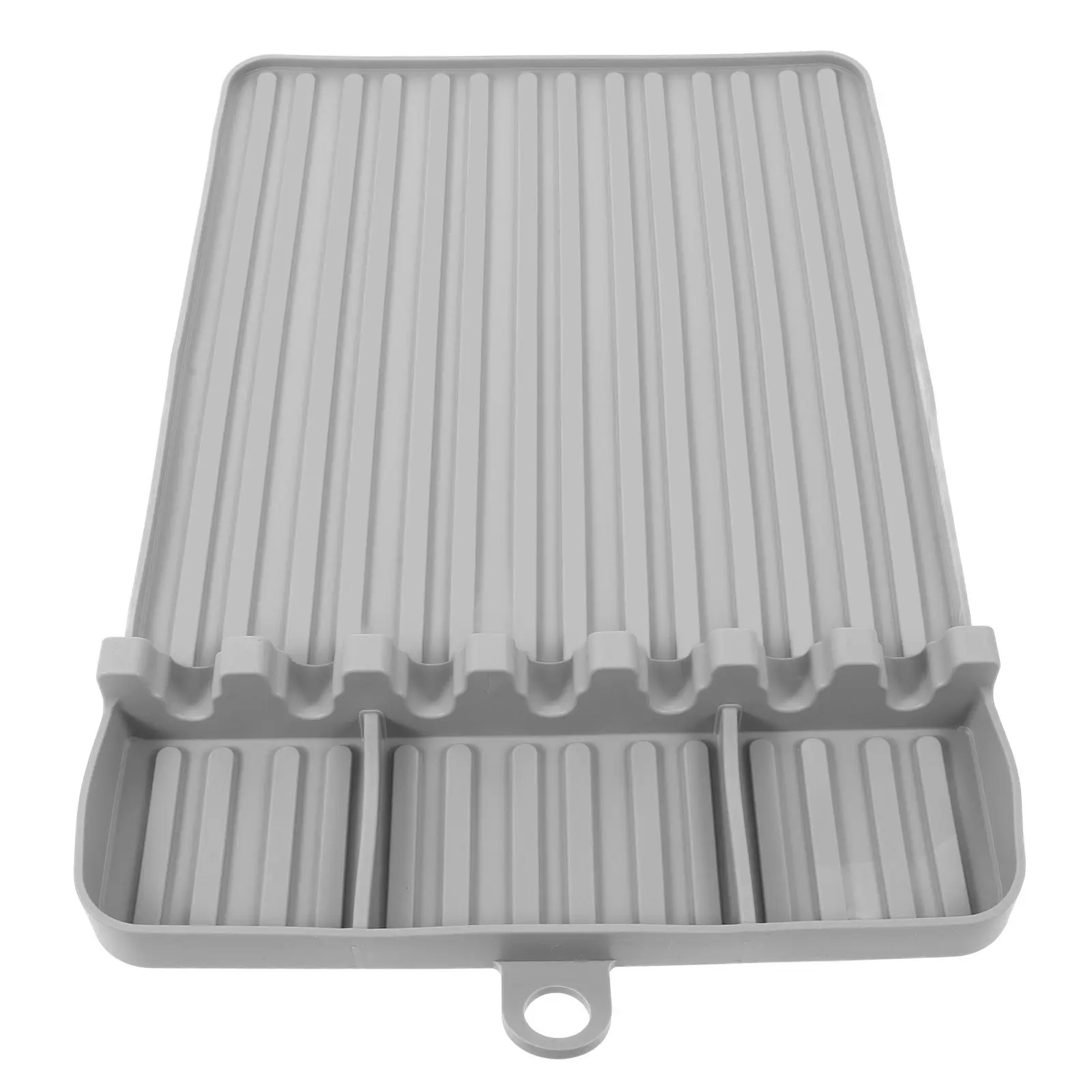 Silicone Grill Side Shelf Mat Multi-Compartment Heat Resistant Bbq Grill Tool Rest Mat Kitchen Countertop Silicone Griddle view 4