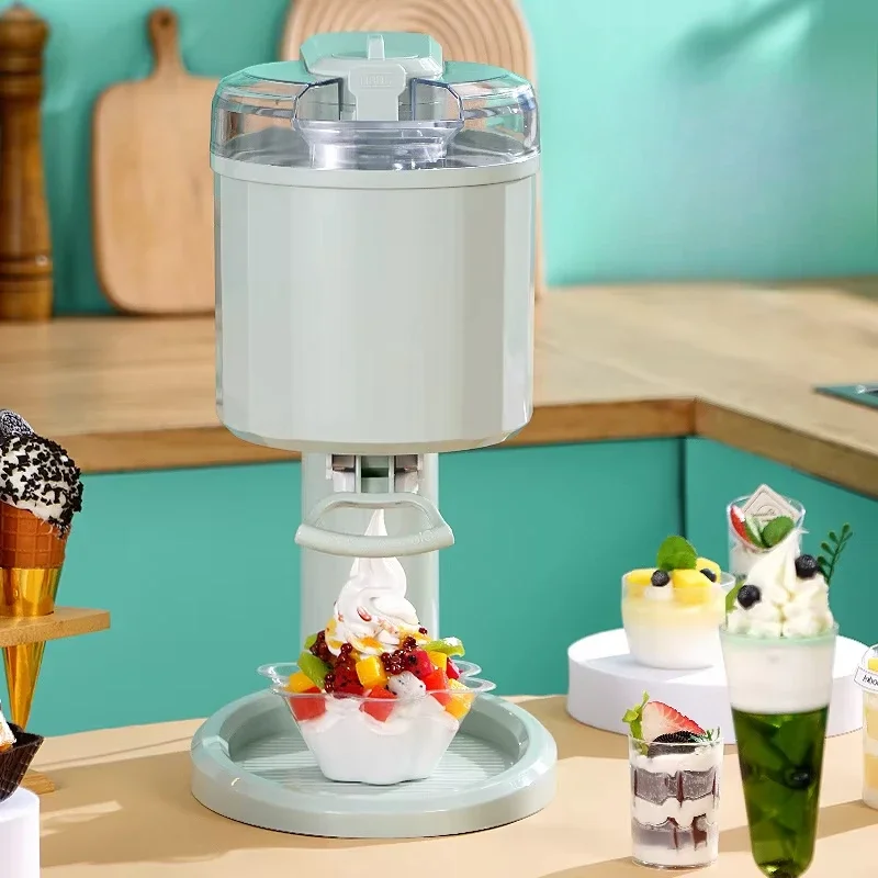 DIY cone ice cream, ice cream machine automatic homemade, household mini fruit ice cream