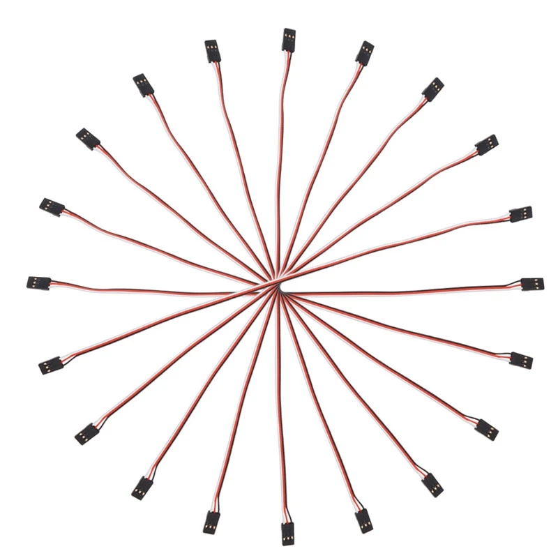 10개 10cm 쿼드콥터 확장 서보 리드 후타바 남성-남성 와이어 케이블