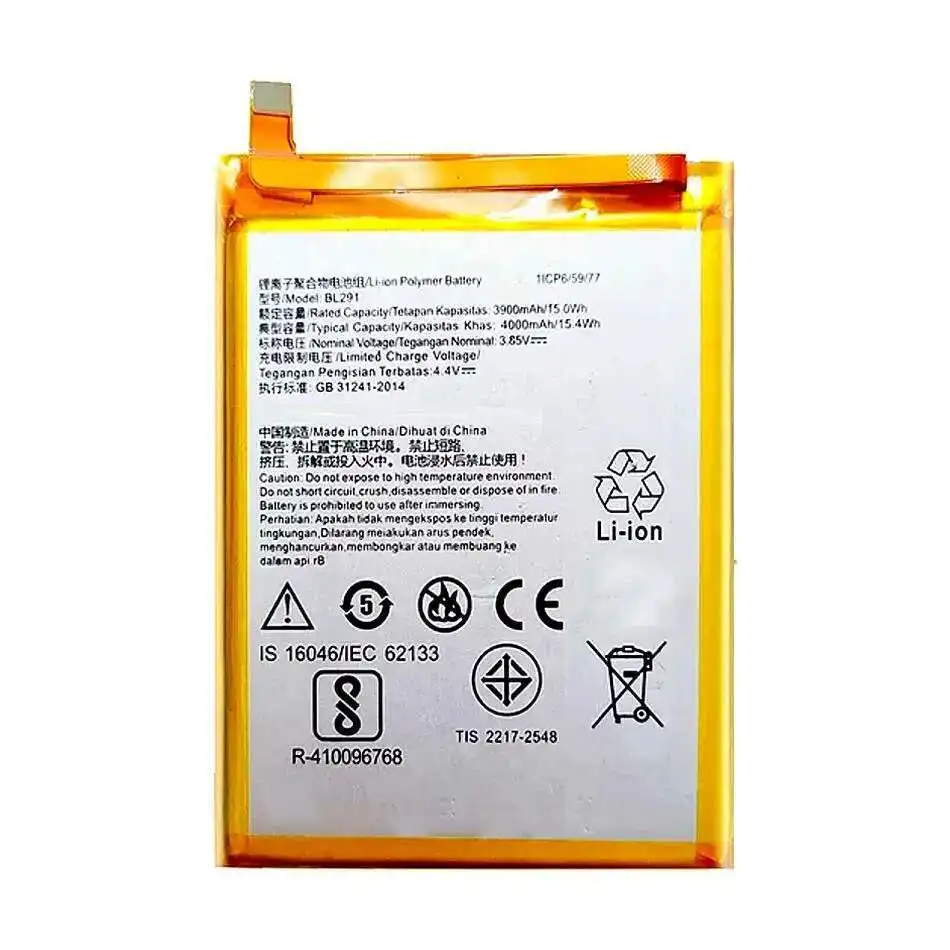 

Reliable Replacement For Lenovo A5 L18011 L18021 High Performance Mobile Phone Battery BL291 3900mAh