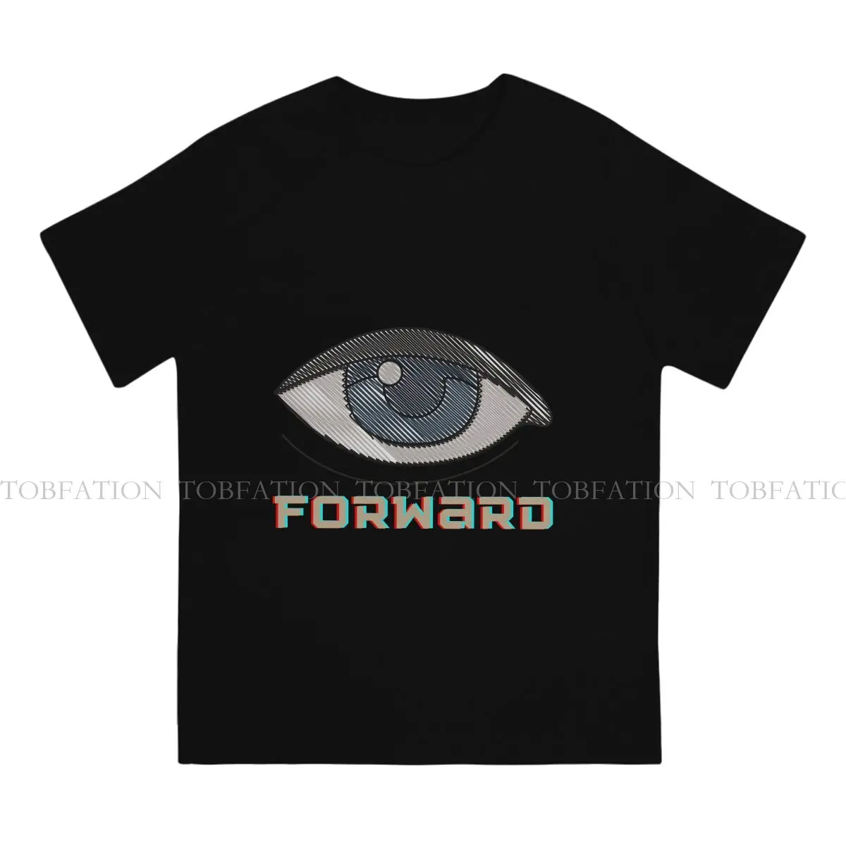 Ugly Eyes Round Collar TShirt Forward Observations Group Fabric Basic T Shirt Man's Tops New Design Hot Sale