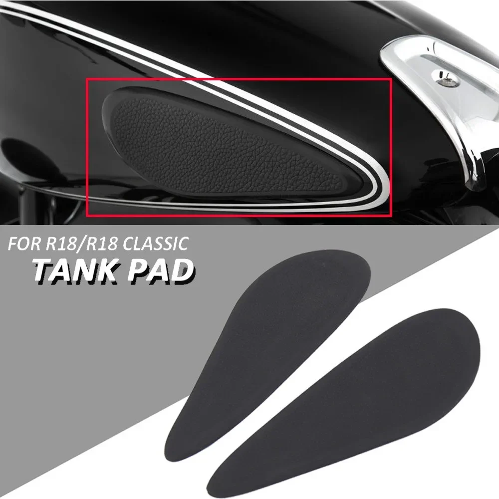 Motorcycle Side Fuel Tank Pads Protector Stickers Decal Gas Knee Grip Traction Pad Tankpad For R18, Classic R18 2020-2021
