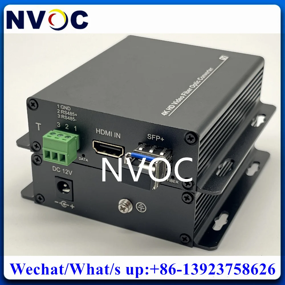 

1Ch 4K 4096*2160@30Hz HDMI Video to LC Port 10KM Fiber Optical Converter Extender with 1Channel Bidi Bi-Directional RS232 Data