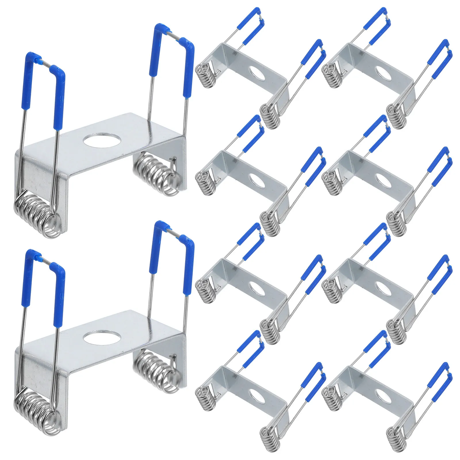 10Pcs LED Lighting Spring Clip Panel Lamp Holder Recessed Ceiling Lamp Accessory Securing Clamp for Surface Or Recessed Mount