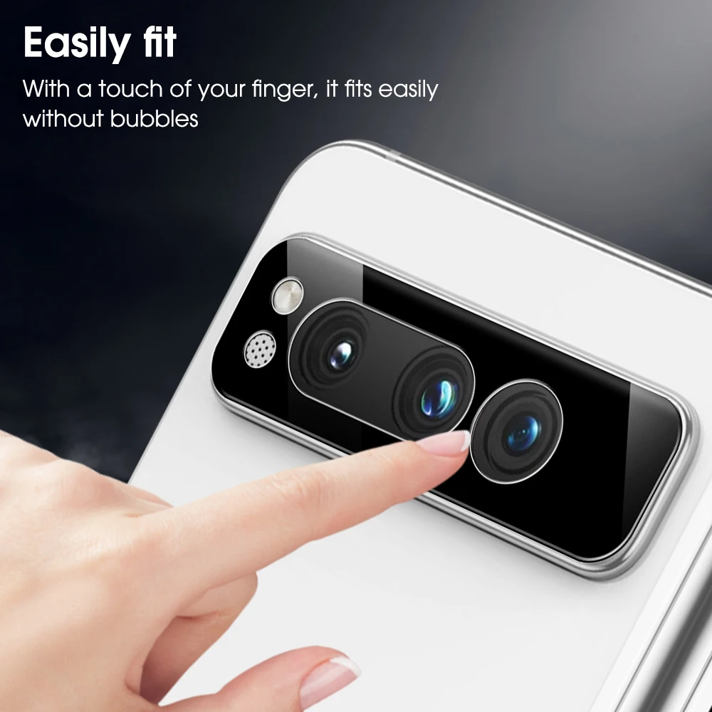 For Google Pixel Fold 3D Curved Back Lens Protector HD Rear Camera Anti-scratch Tempered Glass Protective Film For Google Fold