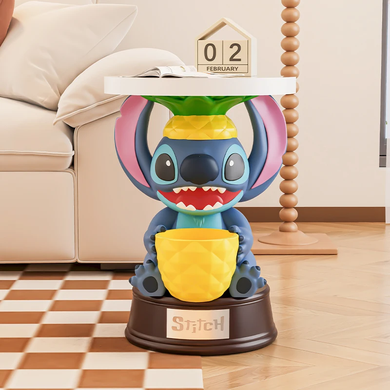 

Статуя Лило и Стич Диснея, приставной столик, милая мультяшная кукла-стич, игрушка, украшение для гостиной, кавайный модный декор для комнаты, праздничный подарок
