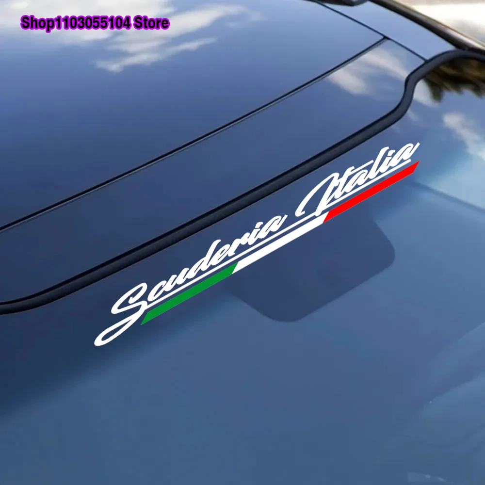 1pc Car Windscreen Window Sticker Scuderia Italia Graphics Vinyl Decal For Alfa Romeo Stelvio Giulia 159 Giulietta 147 Mito