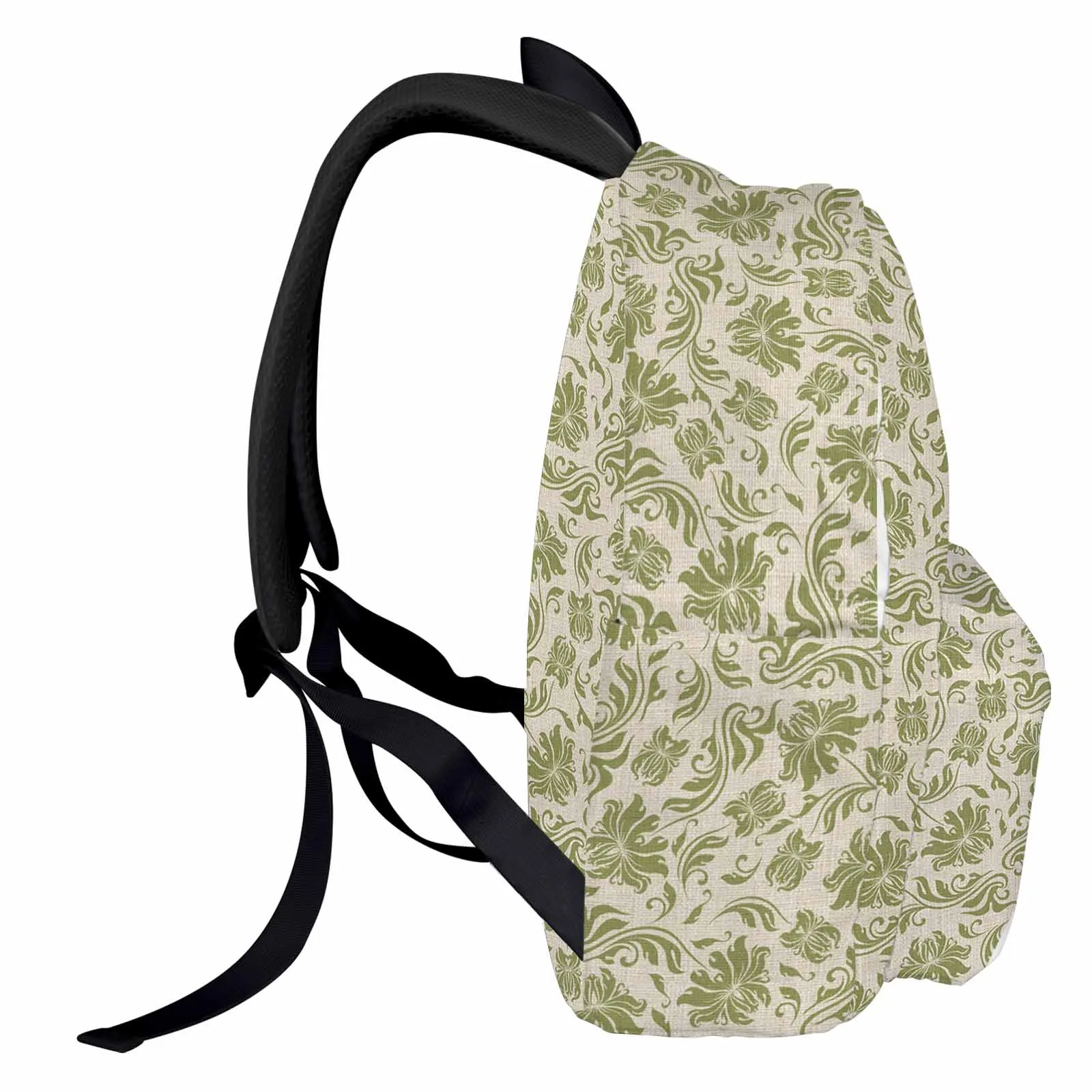 

Manuscripts Plants Flowers Backpack Teenagers Student School Bags Laptop Custom Backpack for Men Women Travel Bag