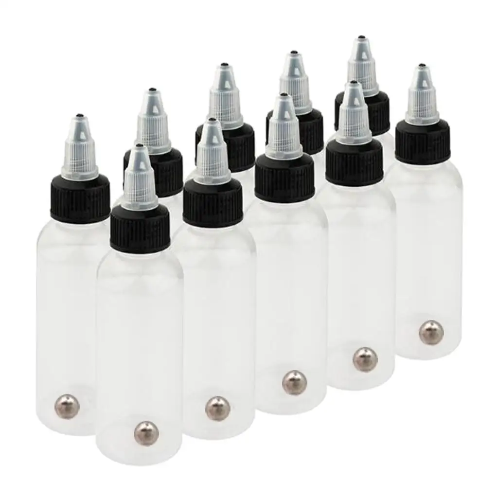 5pcs 30/50/60/120/250ml Airbrush Ink Dispensing Bottles LDPE