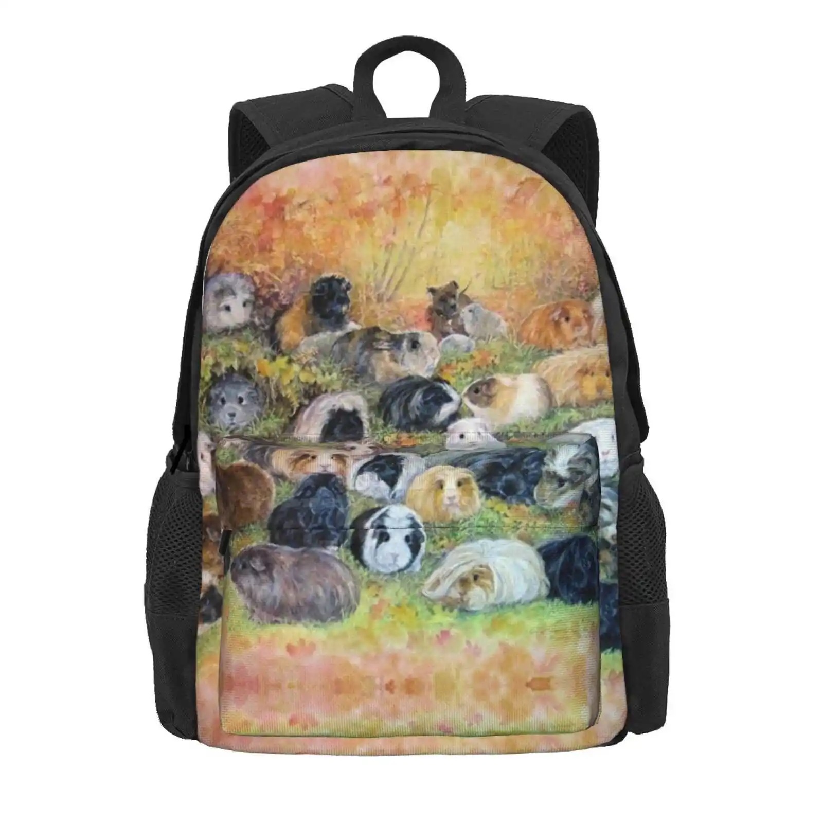 Autumn Pannage Hot Sale Schoolbag Backpack Fashion Bags Cute Guinea Pig All Things Guinea Pig Guinea Pig Art Guinea Pig