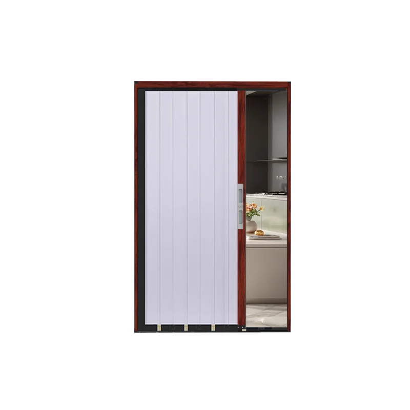 

Складная дверь из алюминиевого сплава, открытая кухня раздвижная дверь, перегородка для ванной комнаты, огнестойкая, безагазовая штамповка