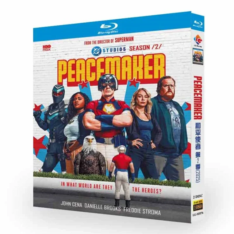 HD TV-Serie Peacemaker Staffel 2 (2025), Blu-ray Disc Englische Sprachversion BD DVD