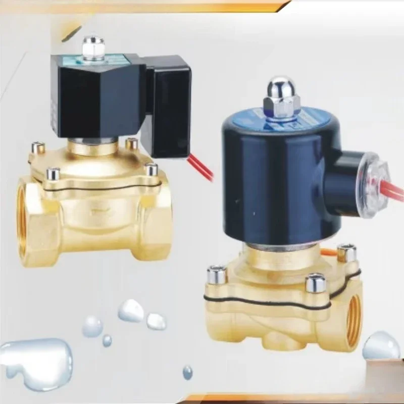 Two-way brass numerical control 2 inch water solenoid valve 12v 50mm 220v