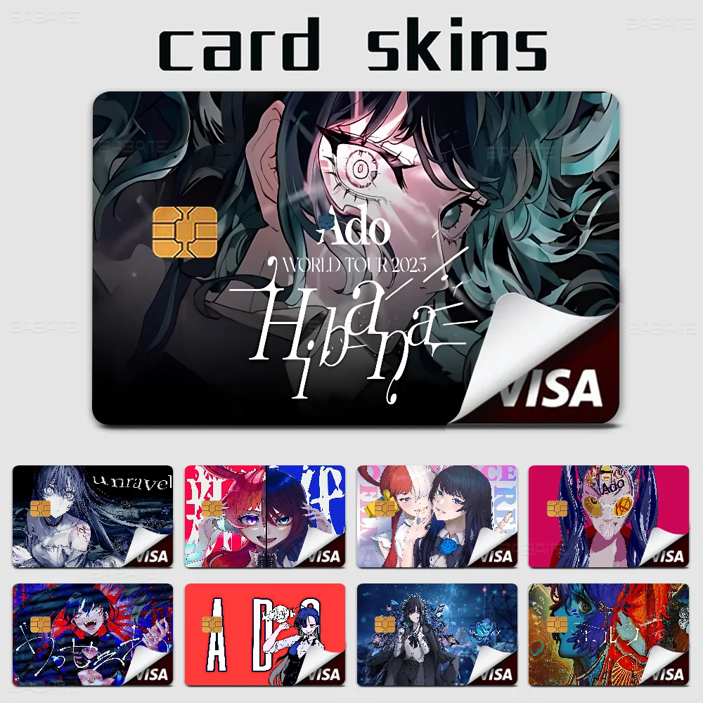 Ado Kyogen X Uta Anmie Sticker Film Skin Cover For Credit Card Debit Bank Card Front