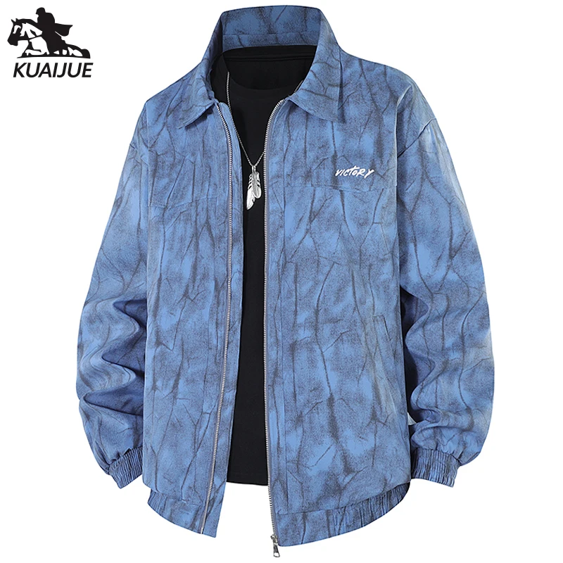 

Куртка мужская весна осень новая мужская куртка камуфляжные куртки с откидным воротником молодежное повседневное пальто мужские деловые пальто размер M-4XL