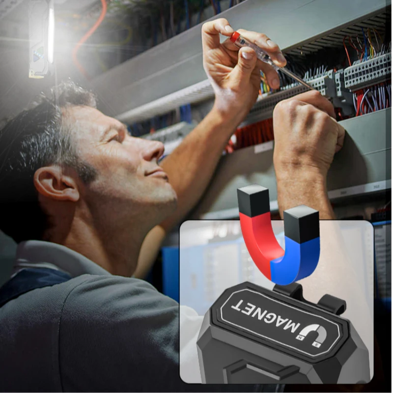 الأشعة فوق البنفسجية LED EDC مصباح يدوي نوع C قابلة للشحن ضوء العمل الشعلة مع مشبك مغناطيسي مقاوم للماء التخييم جيب الألومنيوم فانوس الطوارئ