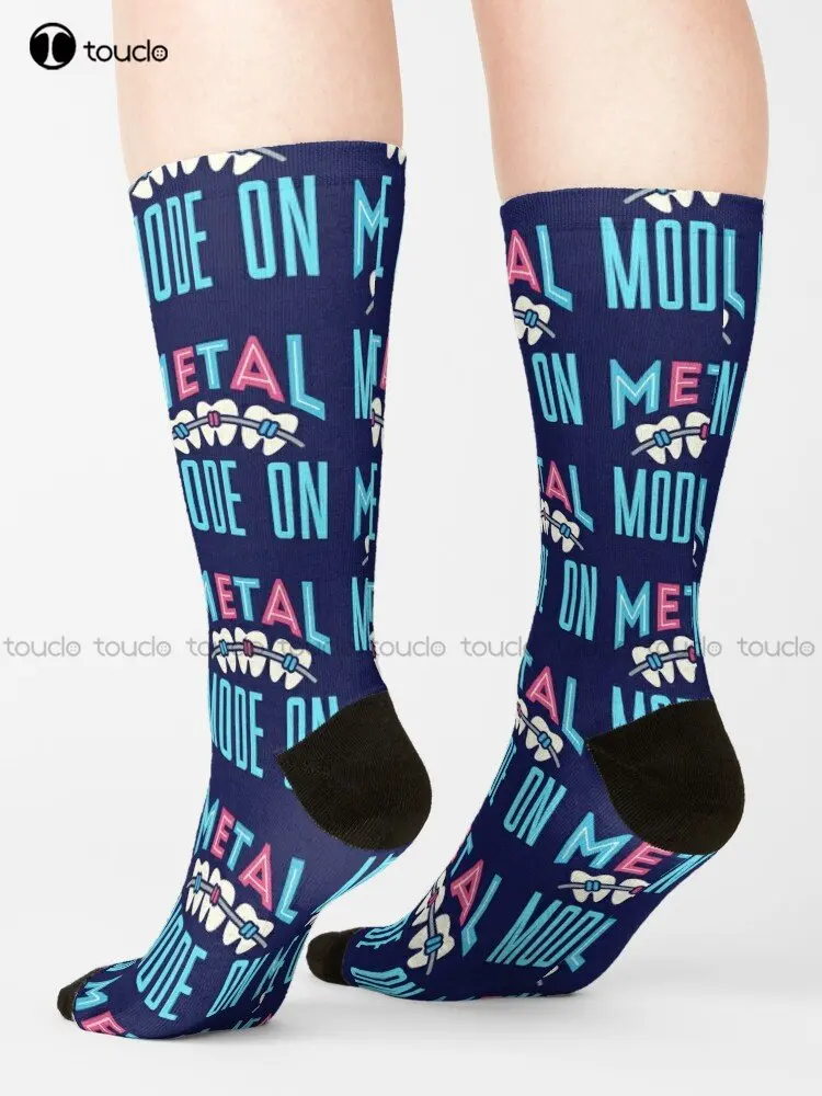 Metal Mode On Orthodontist Orthodontics Socks Socks For Boys Personalized Custom Unisex Adult Teen Youth Socks Custom Gift Funny