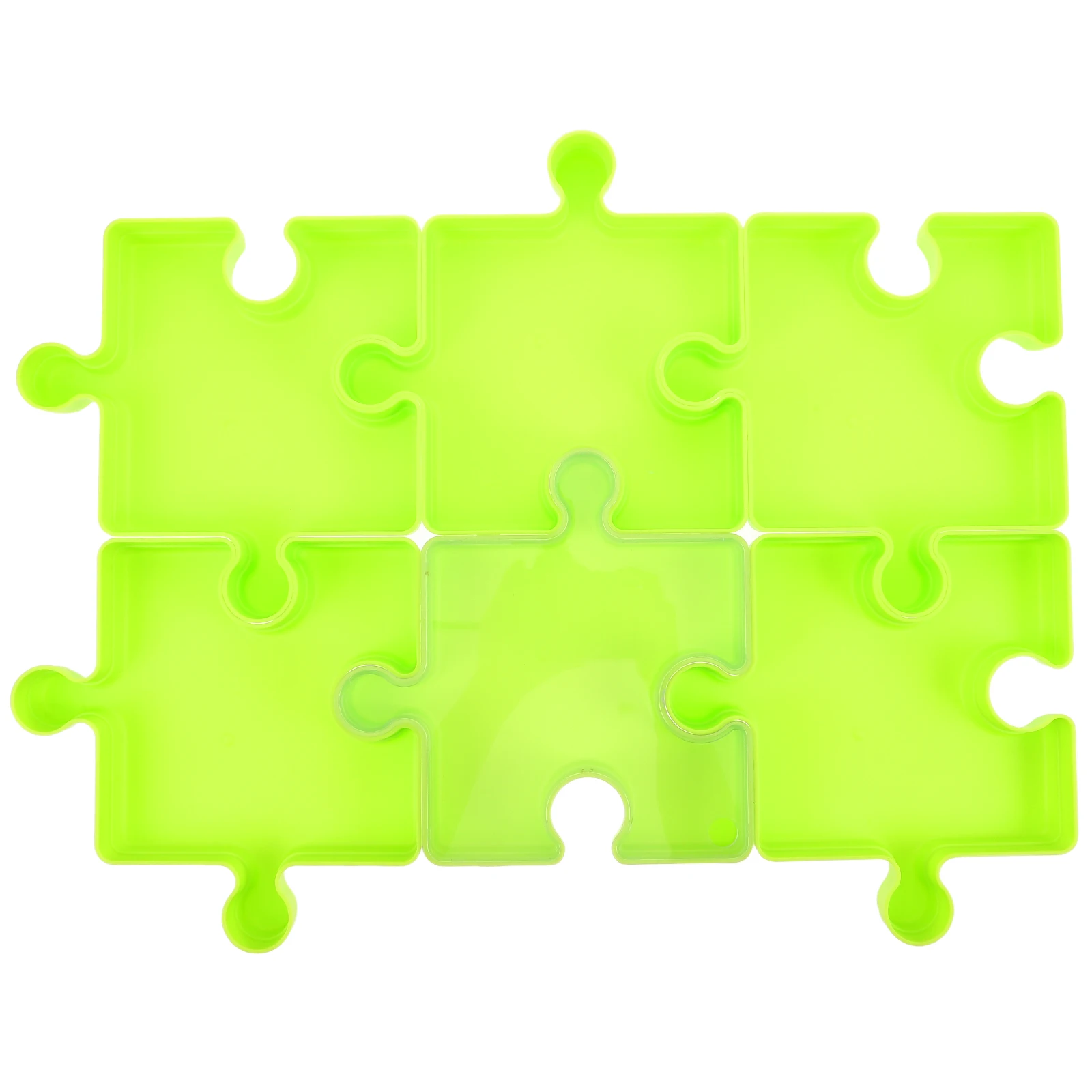 

6 Pcs Children's Puzzle Storage Box Cover Keeper Accessories Trays for Sorting Organizer Office